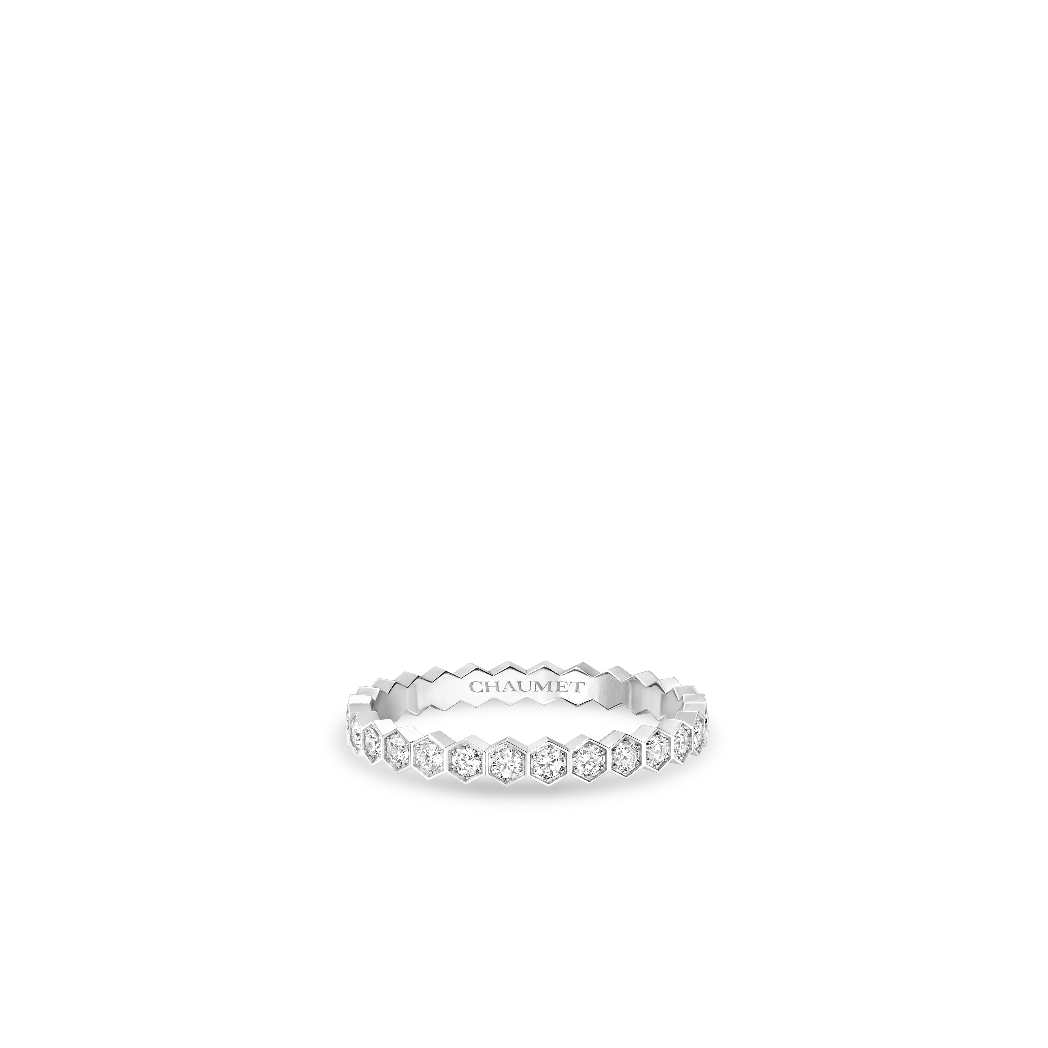 White gold ring, 2.5 mm, diamonds BEE DE CHAUMET White Gold