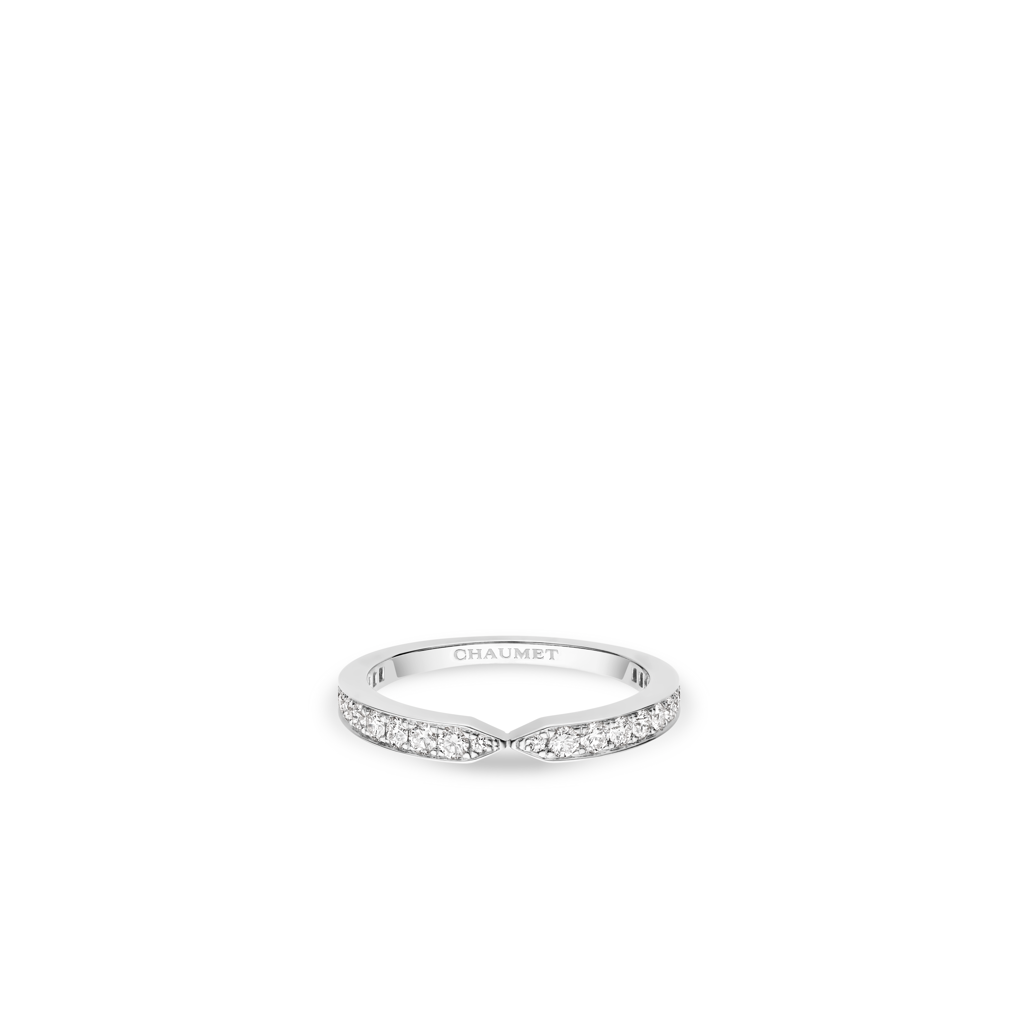 CHAUMETラー リング、プラチナ、2.5mm、ダイヤモンド ジョゼフィーヌ プラチナ