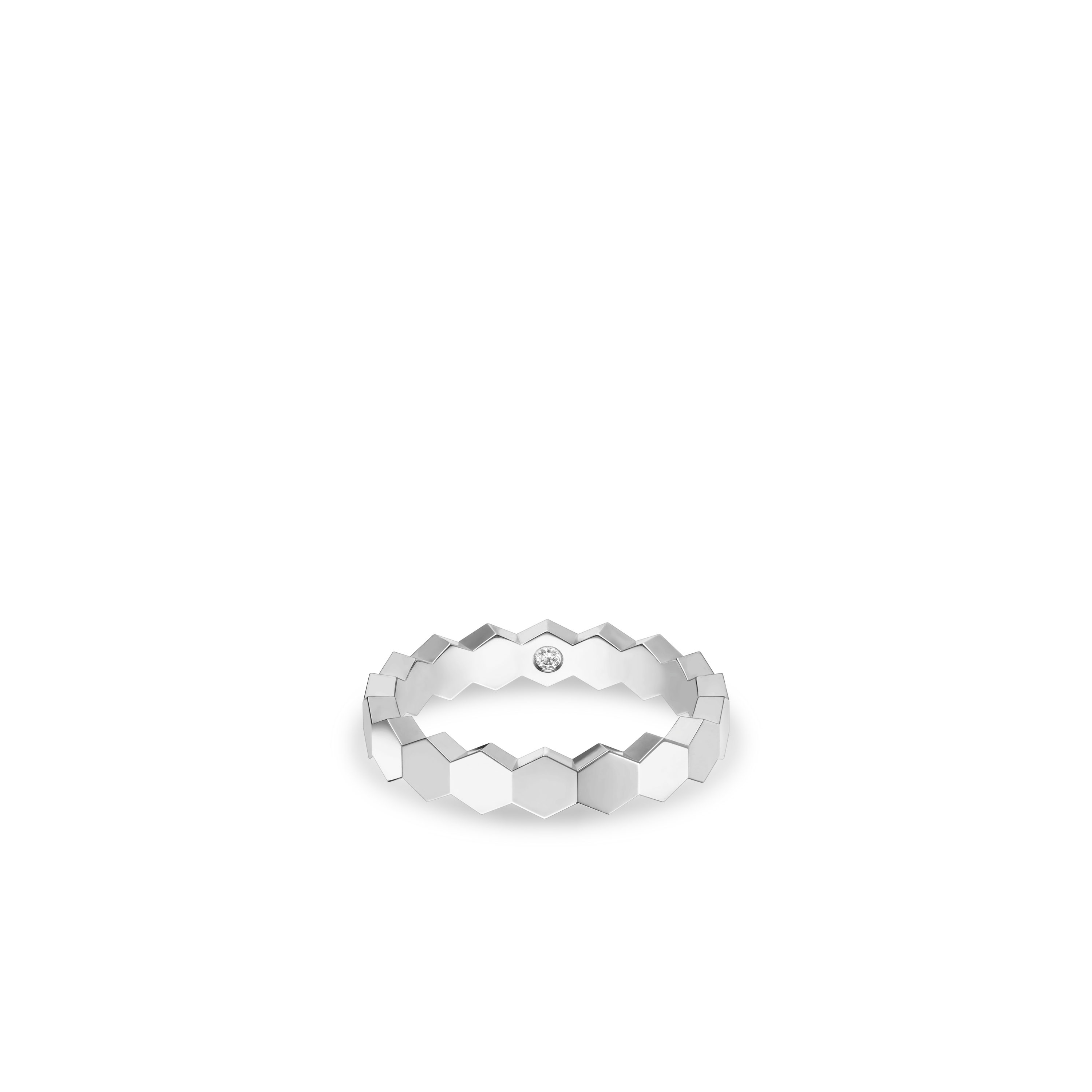 White gold ring, 4 mm, diamond BEE DE CHAUMET White Gold Diamond