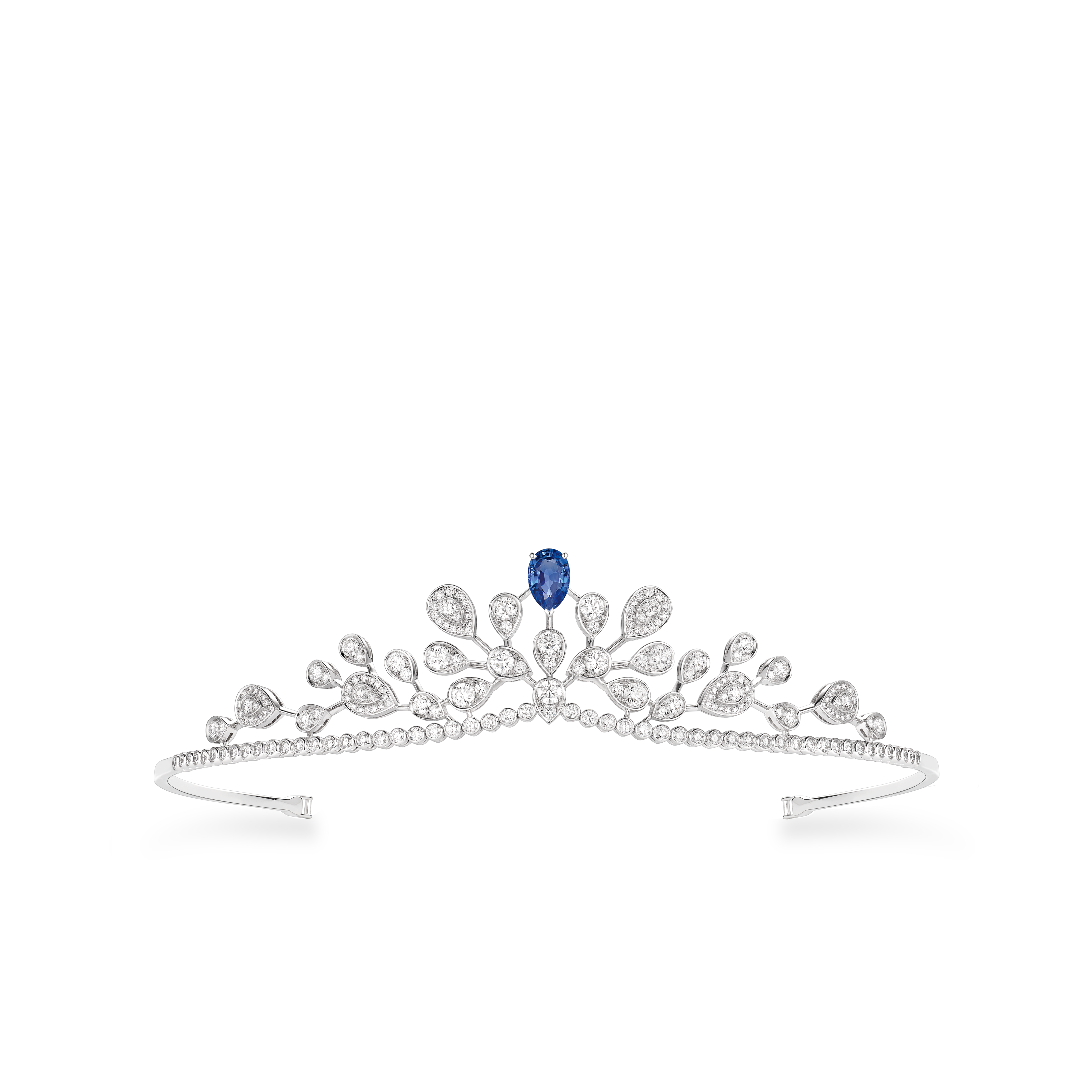 CHAUMET スノードーム ティアラデザイン 2022年製 ティアラ、ホワイトゴールド、サファイア、ダイヤモンド