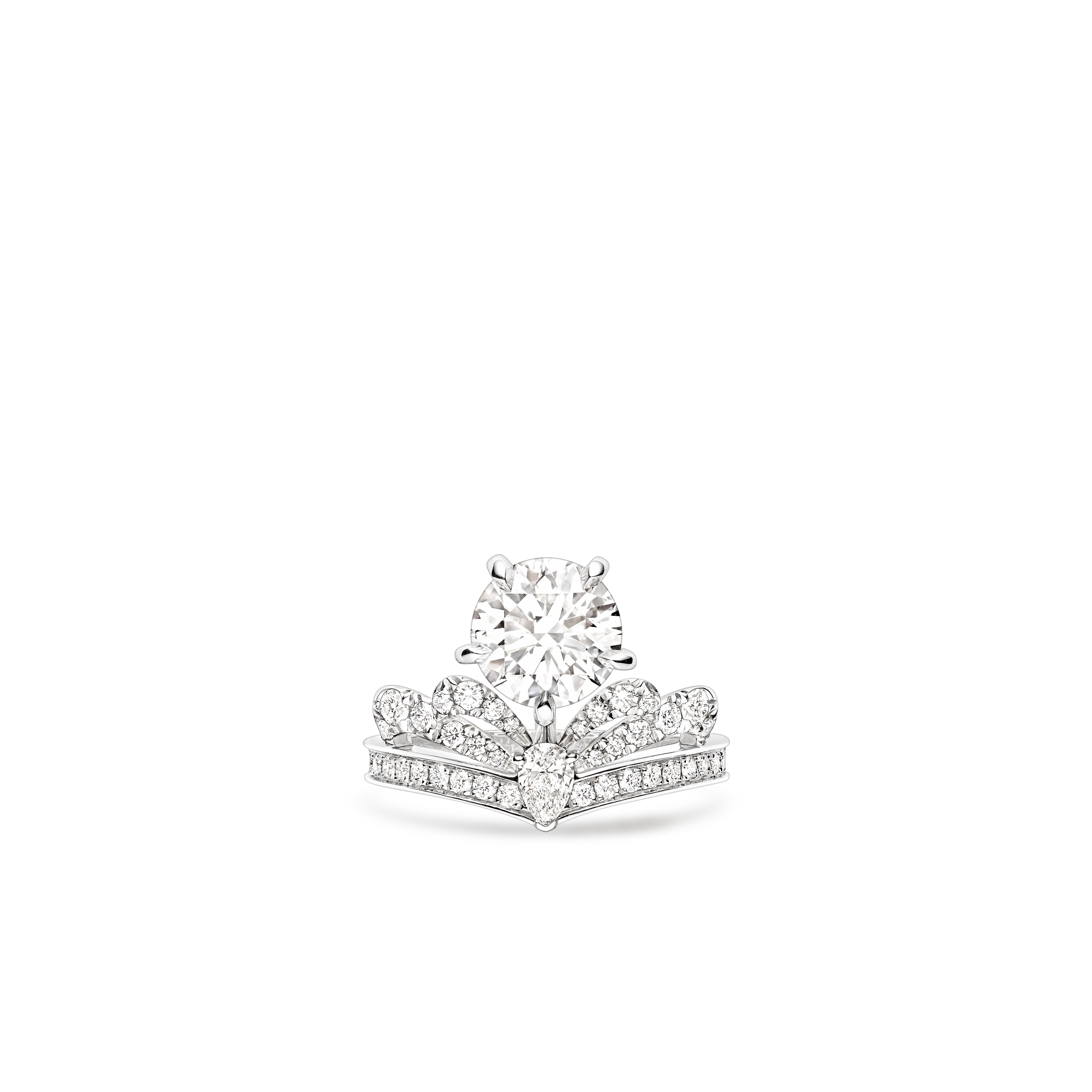ソリテールリング、プラチナ、ダイヤモンド（2ct）、ダイヤモンド