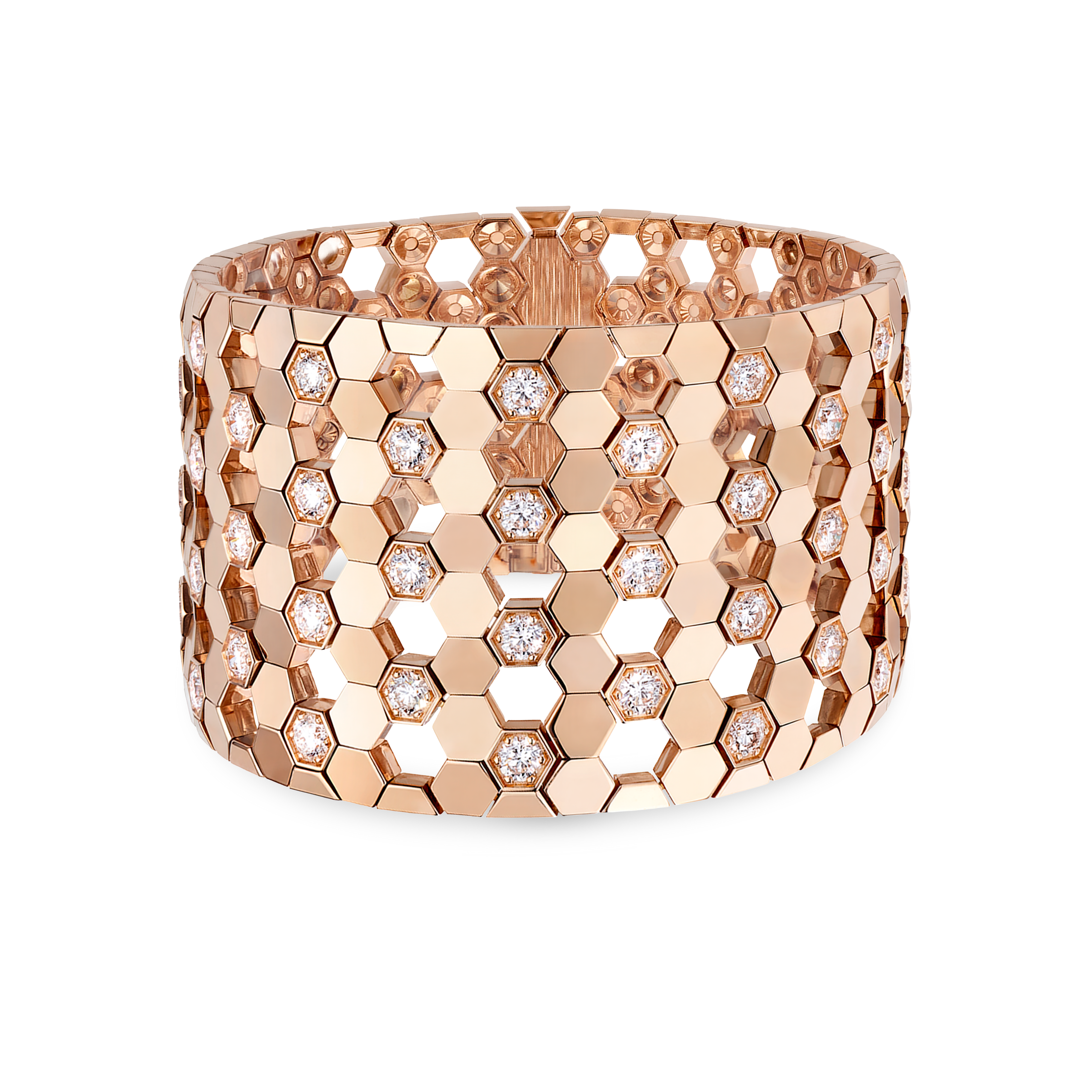 Rose gold cuff, diamonds BEE DE CHAUMET Pink Gold Diamond - 085403