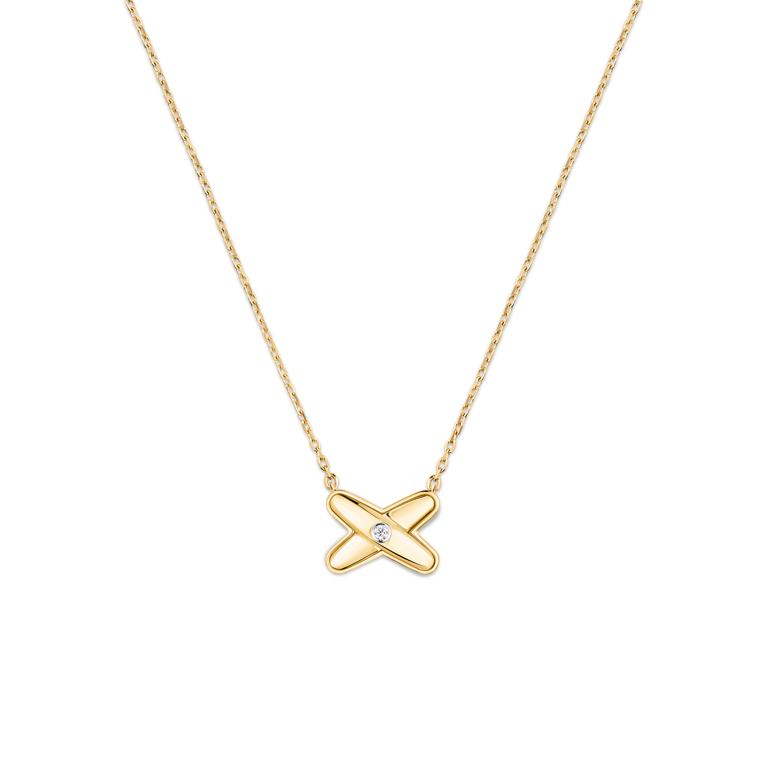 ペンダント、イエローゴールド、ダイヤモンド リアン イエローゴールド