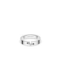 White gold ring 4mm