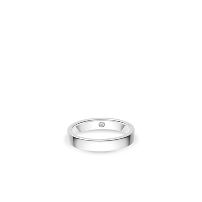 CHAUMET - Les Eternelles de Chaumet恒久 - 戒指 - 铂金婚戒3.5毫米，钻石 - 080303