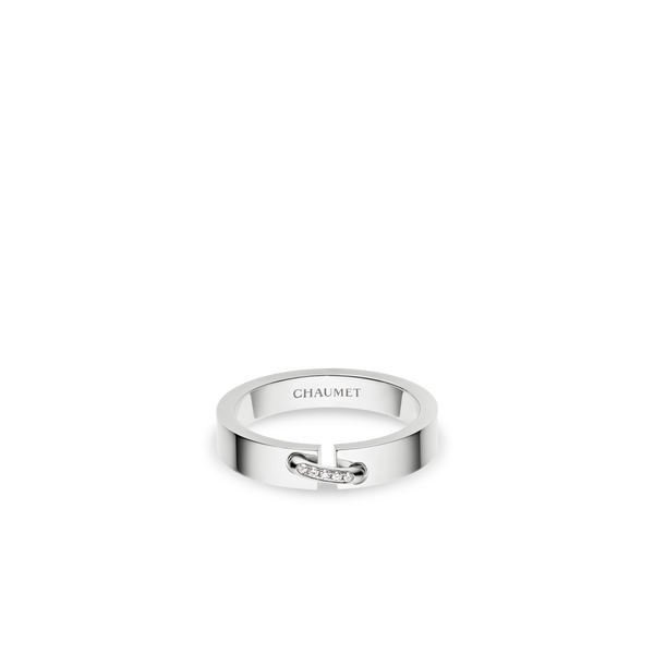 CHAUMET - Liens缘系·一生 - 戒指 - 白金戒指4毫米，钻石