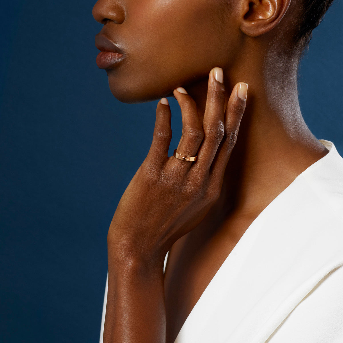 CHAUMET - LIENS - RING - Rose gold ring 4mm - 080543