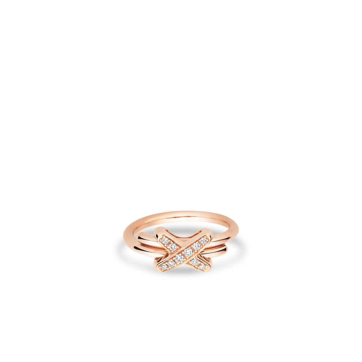 CHAUMET - Liens缘系·一生 - 戒指 - 玫瑰金戒指2毫米，钻石 - 081239