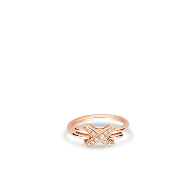 CHAUMET - ليان - خاتم - خاتم من الذهب الوردي 2 مم، ألماس - 081239