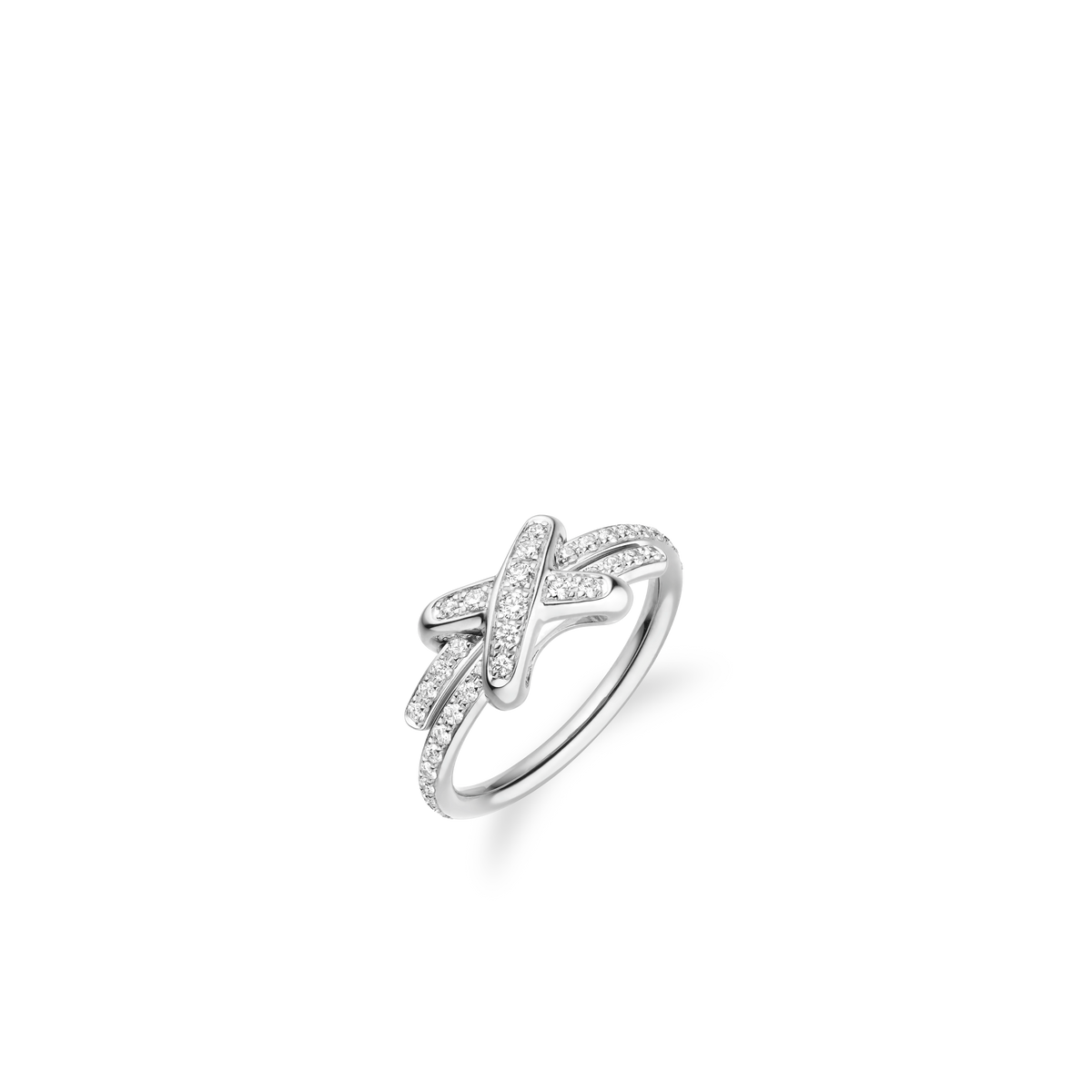 CHAUMET - Liens缘系·一生 - 戒指 - 白金戒指2毫米，钻石 - 081293