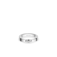 Platinum ring 3mm, diamonds