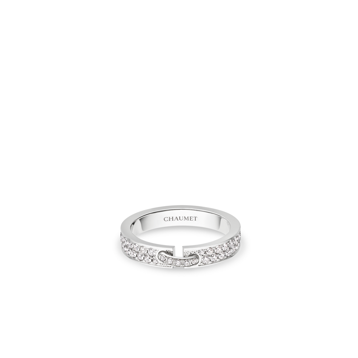 CHAUMET - Liens缘系·一生 - 戒指 - 白金戒指4毫米，钻石 - 081760