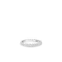 White gold ring 2.5mm, diamonds