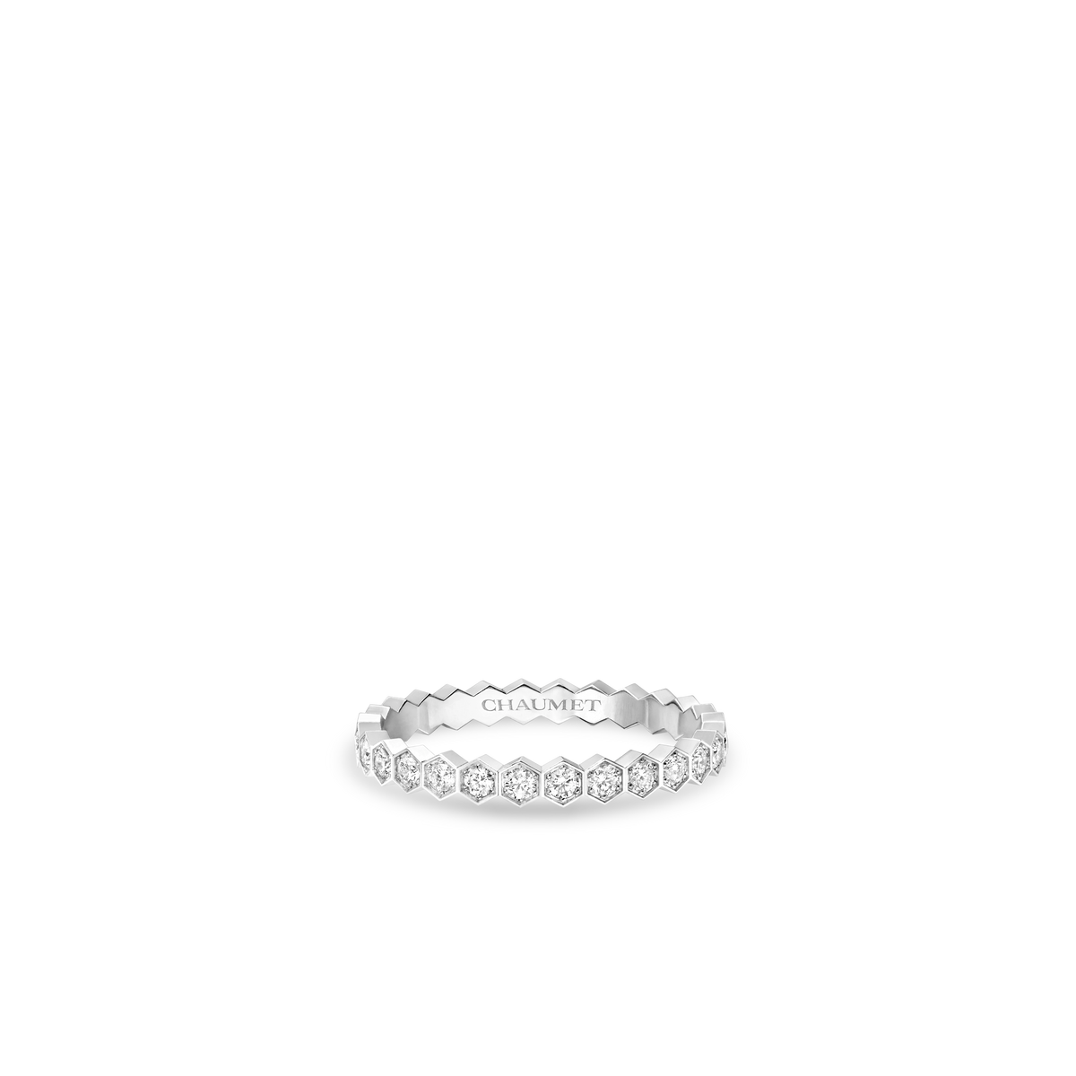 CHAUMET - Bee de Chaumet蜂格 - 戒指 - 白金戒指2.5毫米，钻石 - 081891