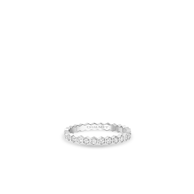 CHAUMET - Bee de Chaumet蜂格 - 戒指 - 白金戒指2.5毫米，钻石 - 081891