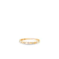 Yellow gold ring, 2.5 mm, diamonds