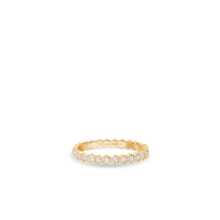 Bague en or jaune 2.5mm, diamants