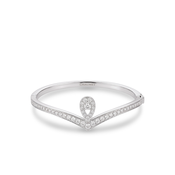 CHAUMET - JOSÉPHINE - NECKLACE - White gold necklace, sapphire and diamonds - 085363