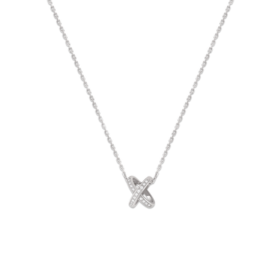 CHAUMET - Liens - 吊墜 - 18K白金項鏈，鑽石 - 082215