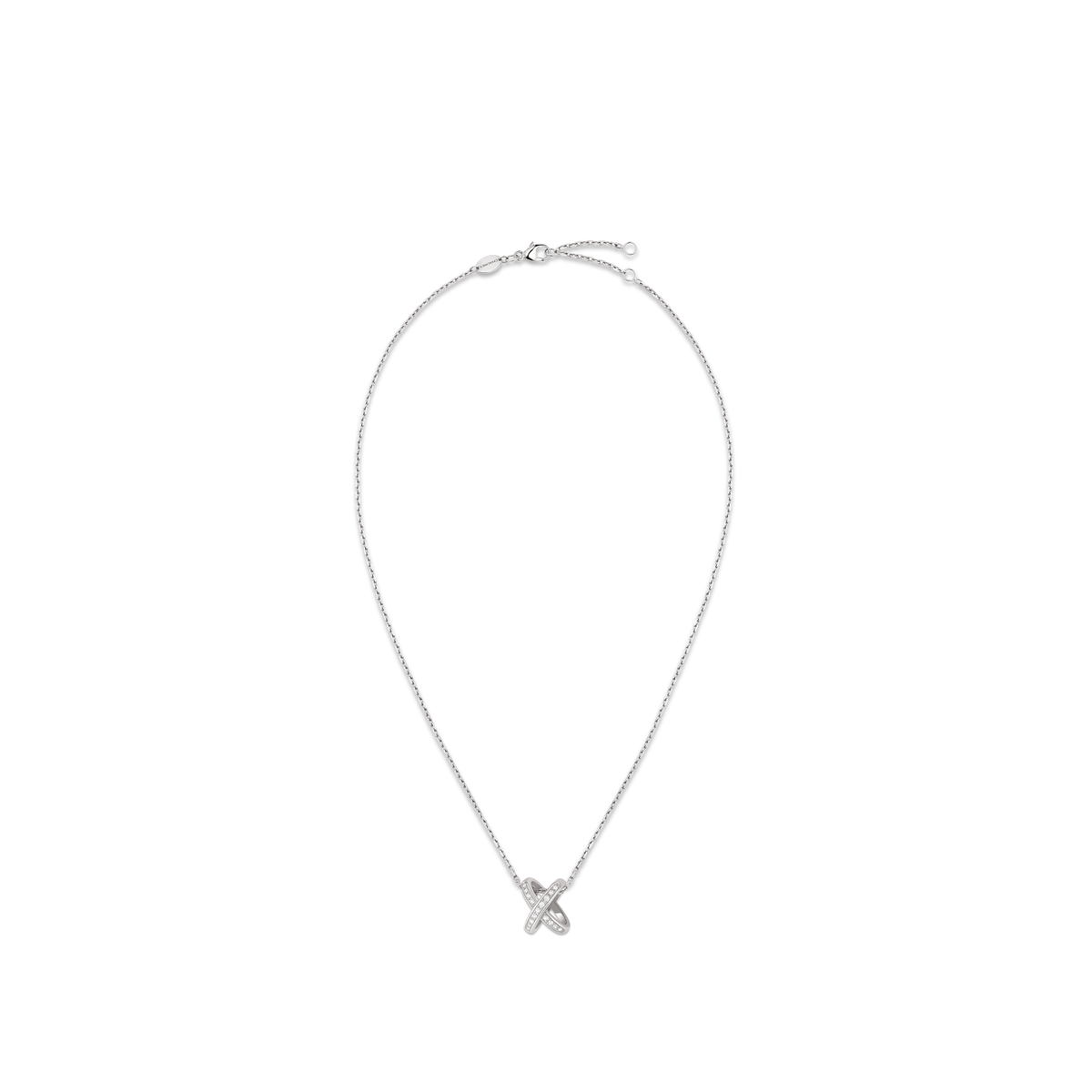 CHAUMET - Liens - 吊墜 - 18K白金項鏈，鑽石 - 082215
