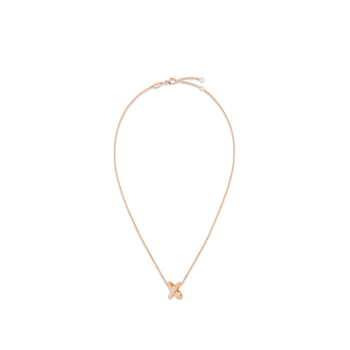 CHAUMET - Liens缘系·一生 - 项链 - 玫瑰金吊坠，钻石 - 082216