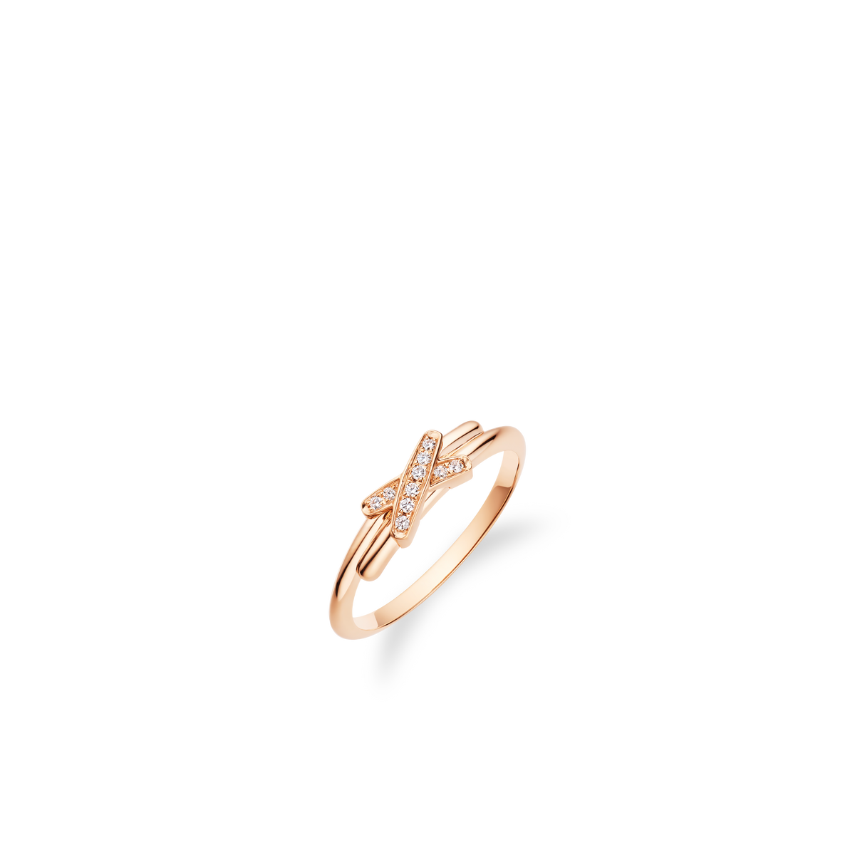 CHAUMET - Liens - 戒指 - 1.5毫米18K玫瑰金戒指，鑽石 - 082218