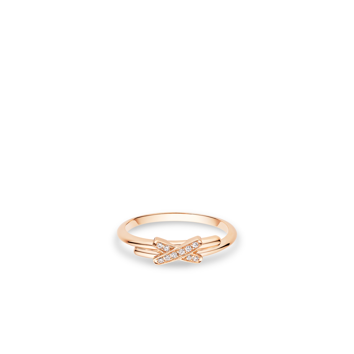リング、ホワイトゴールド、1.5mm、ダイヤモンド リアン ホワイト