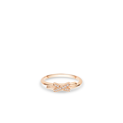 CHAUMET - Liens - 戒指 - 1.5毫米18K玫瑰金戒指，鑽石 - 082218