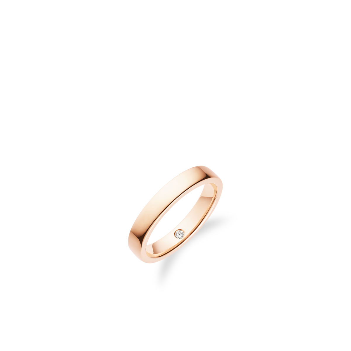 CHAUMET - LES ÉTERNELLES DE CHAUMET - RING - Rose gold wedding band 3.5mm, diamond - 082556