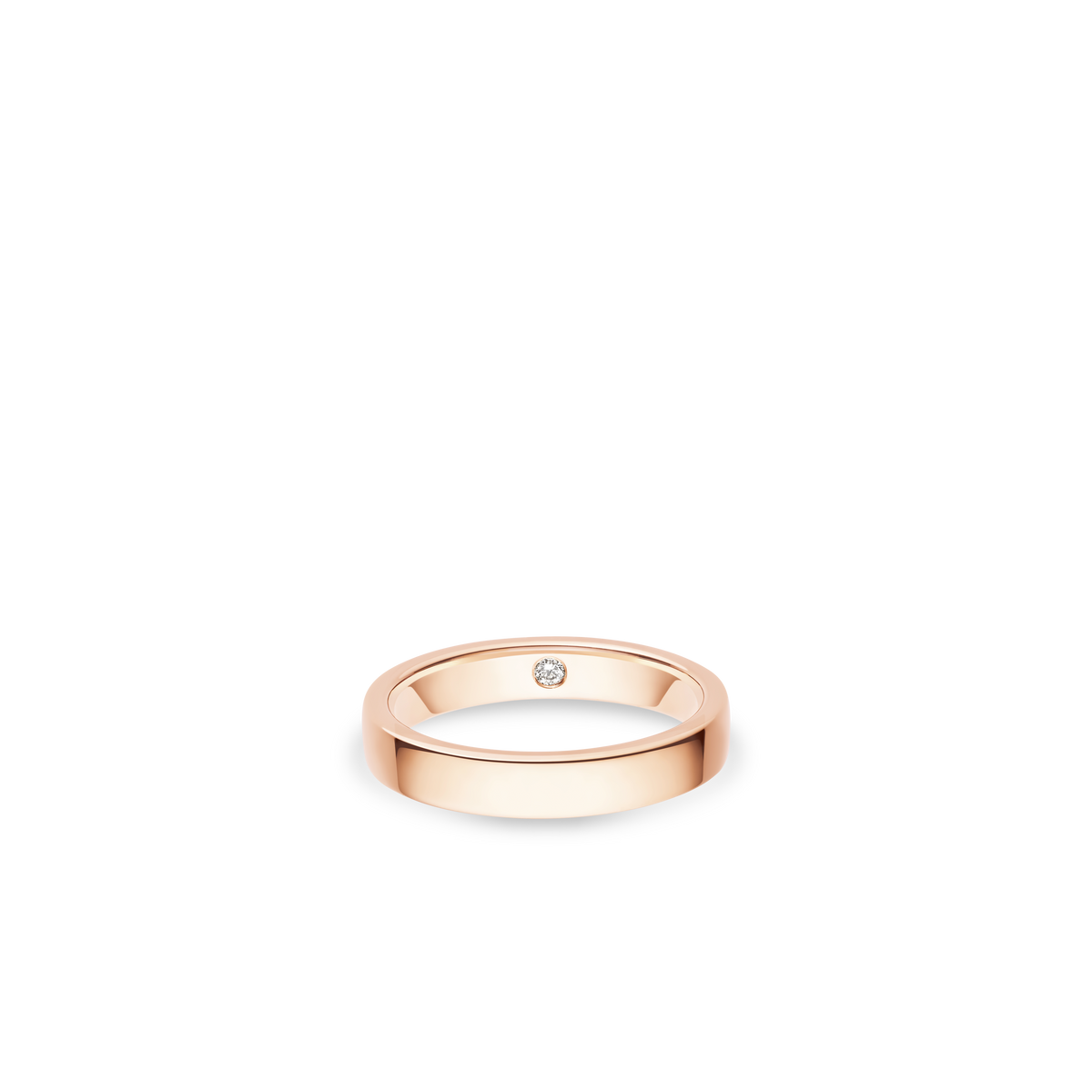 CHAUMET - LES ÉTERNELLES DE CHAUMET - RING - Rose gold wedding band 3.5mm, diamond - 082556