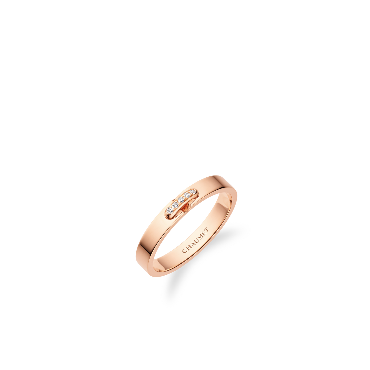 CHAUMET - ليان - خاتم - خاتم من الذهب الوردي 3 مم، ألماس - 082560