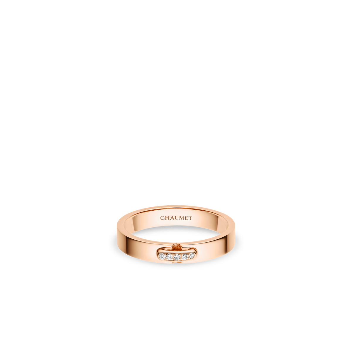 CHAUMET - Liens缘系·一生 - 戒指 - 玫瑰金戒指3毫米，钻石 - 082560