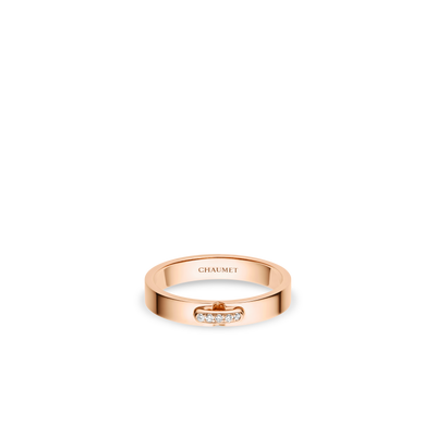 CHAUMET - ليان - خاتم - خاتم من الذهب الوردي 3 مم، ألماس - 082560