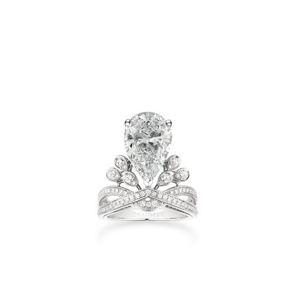CHAUMET - JOSÉPHINE - ORNEMENT - White gold tiara, diamonds - 083104