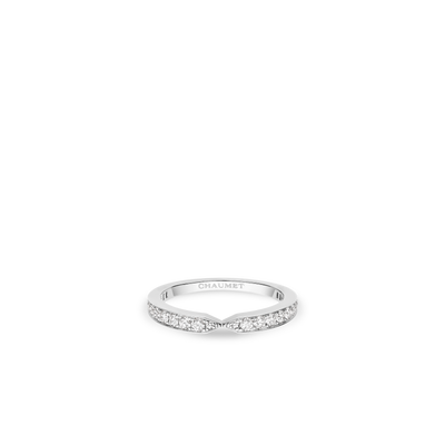 CHAUMET - JOSÉPHINE - RING - Platinum ring 2.5mm, diamonds - 082640