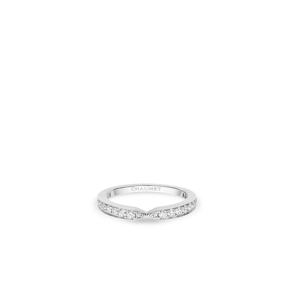 CHAUMET - Joséphine约瑟芬 - 戒指 - 铂金戒指2.5毫米，钻石