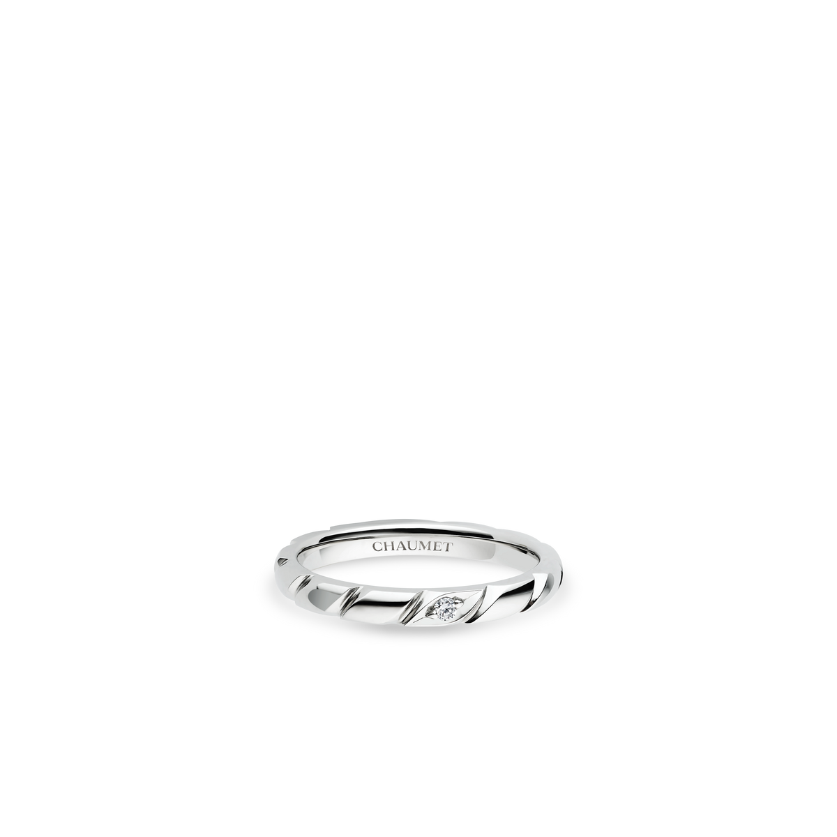 【ちくちく工房様限定】CHAUMET トルサード リング フルエタニティ リング、プラチナ、2.5mm、ダイヤモンド トルサード ドゥ ショーメ