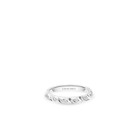 Platinum ring, 2.5 mm, diamonds