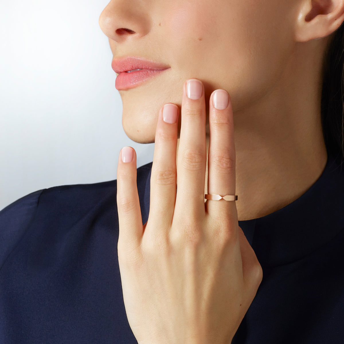 CHAUMET - JOSÉPHINE - RING - Rose gold ring 3.5mm - 082794
