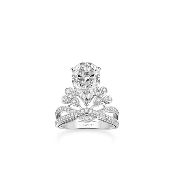 CHAUMET - JOSÉPHINE - ORNEMENT - White gold tiara, diamonds - 083104