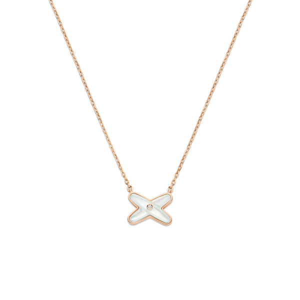 CHAUMET - Liens缘系·一生 - 项链 - 玫瑰金吊坠，珍珠母贝和钻石