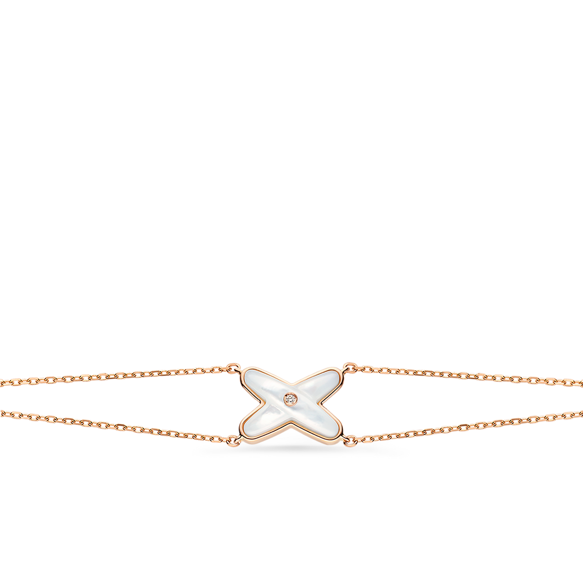 CHAUMET - ليان - سوار - سوار من الذهب الوردي، عرق اللؤلؤ وحجر ألماس - 082933