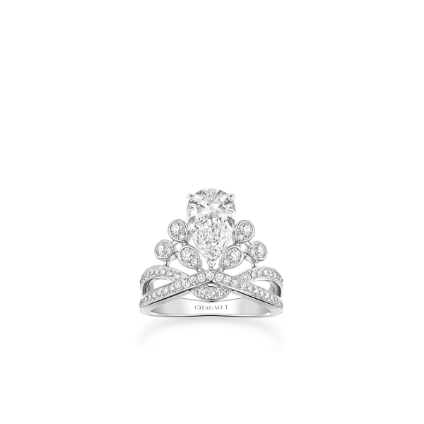CHAUMET - JOSÉPHINE - ORNEMENT - White gold tiara, diamonds - 083104