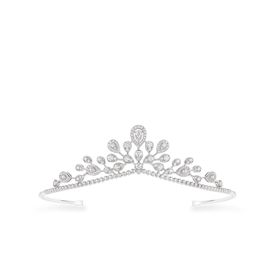 CHAUMET - JOSÉPHINE - ORNEMENT - White gold tiara, diamonds - 083104