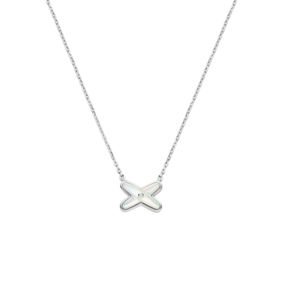 CHAUMET - Liens - 吊墜 - 18K白金項鏈，珍珠母貝，鑽石 - 083161