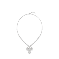 Pendentif en or blanc, diamants