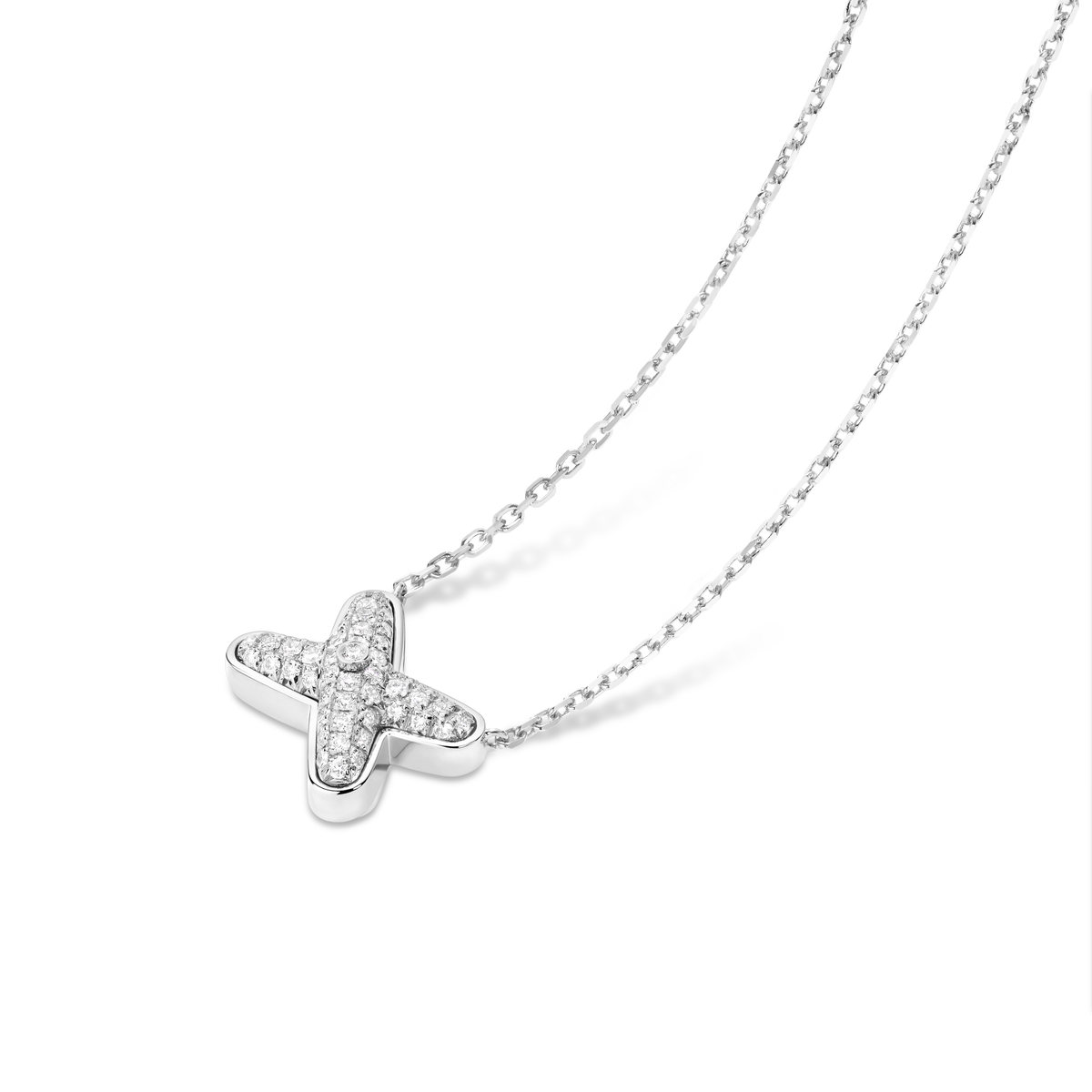 CHAUMET - LIENS - PENDENTIF - Pendentif en or blanc, diamants - 083219