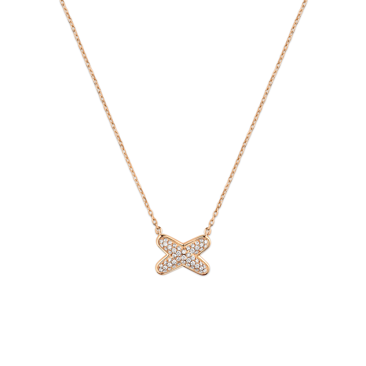 CHAUMET - Liens缘系·一生 - 项链 - 玫瑰金吊坠，钻石 - 083221