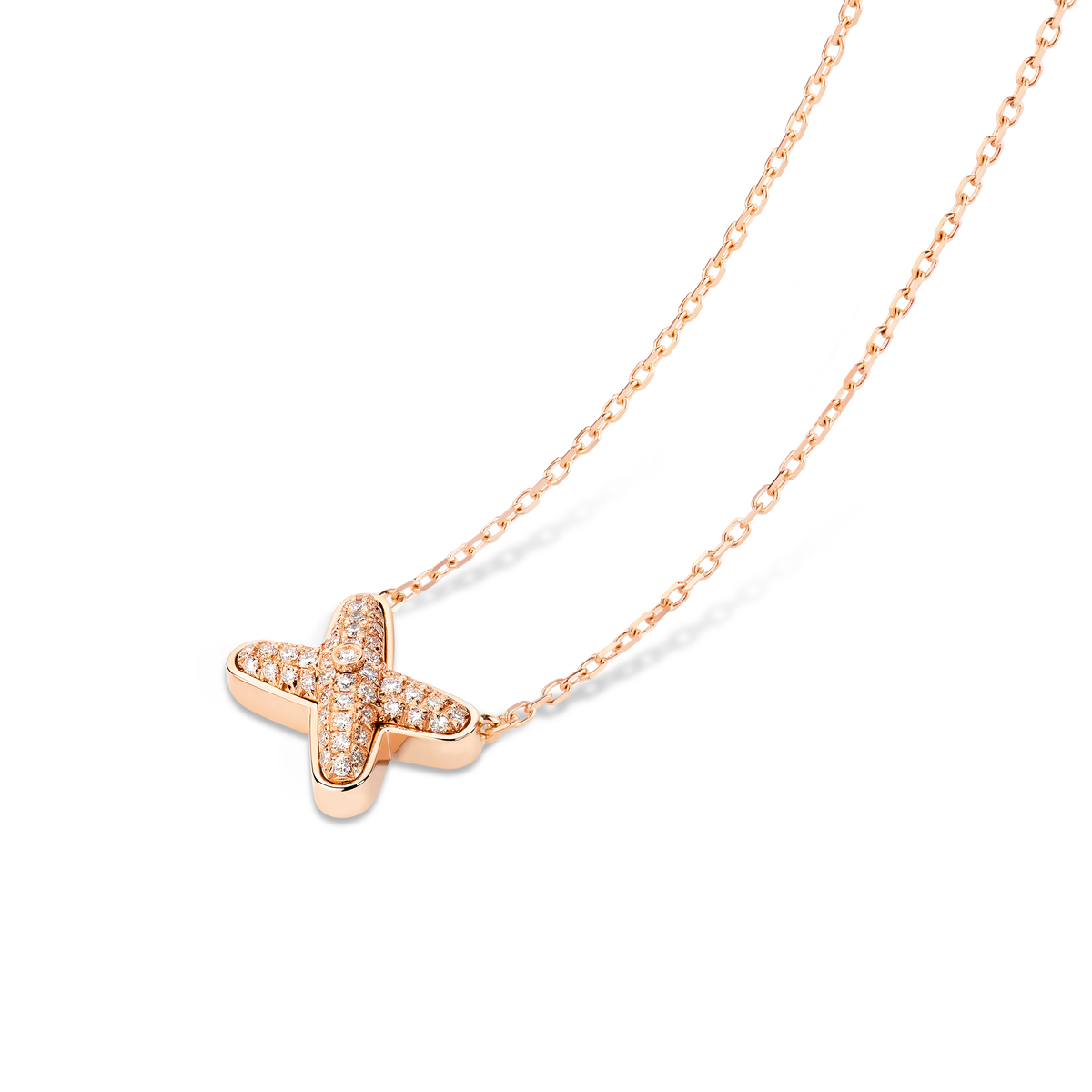 CHAUMET - LIENS - PENDANT - Rose gold pendant, diamonds - 083221