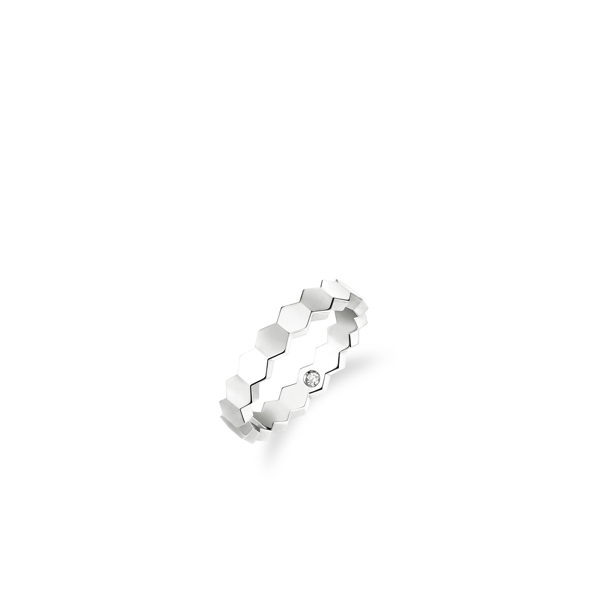 CHAUMET - Bee de Chaumet蜂格 - 戒指 - 白金戒指4毫米，钻石 - 083358